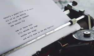Typewriter With A Poem Wallpaper