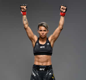 U F C Fighter Victory Pose Wallpaper