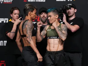 U F C Fighters Faceoff Staredown Wallpaper