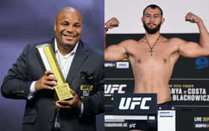 U F C Hallof Fameand Fighter Weigh In Wallpaper