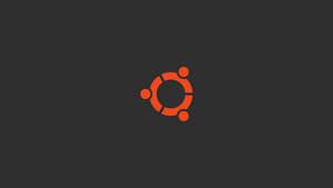 Ubuntu Orange Circle Logo Wallpaper