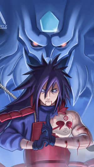 Uchiha Iphone The Perfect Combination Of Technology And Tradition Wallpaper