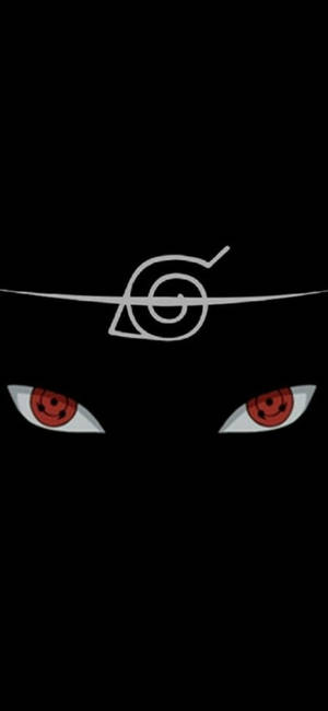 Uchiha Itachi Pfp Sharingan And Konoha Symbol Wallpaper