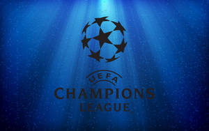 Uefa Champions League In Blue Rain Drop Wallpaper