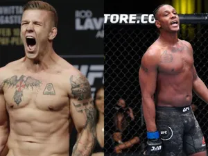Ufc Fighters Jimmy Crute And Jamahal Hill Wallpaper