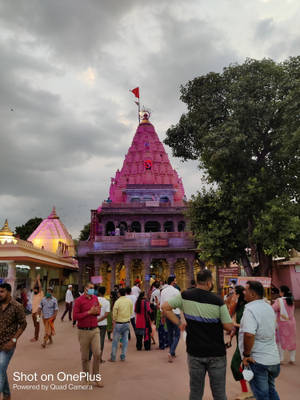 Ujjain Mahakal Pink Temple Wallpaper