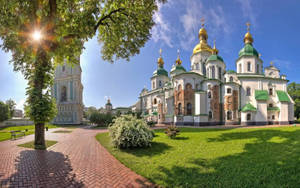 Ukraine St. Sophia's Cathedral Wallpaper