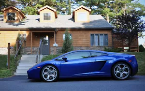 Ultimate Style And Speed - Blue Lamborghini Aventador Wallpaper