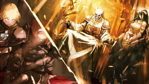 Ultra Hd Aesthetic Overlord Ainz Ooal Gown Wallpaper