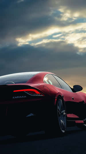 Ultra High Definition View Of A Red Sports Car Wallpaper