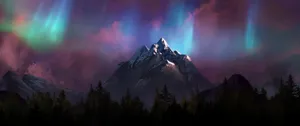 Ultra Wide 3440 X 1440 Space Aurora Wallpaper