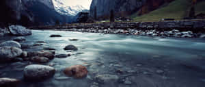 Ultra Wide Nature River Wallpaper