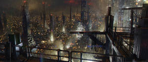 Ultrawide Cyberpunk Night City In The Rain Wallpaper