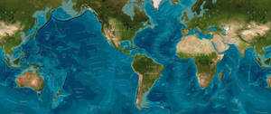 Ultrawide World Map Wallpaper