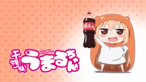 Umaru Doma Holding A Soda Wallpaper