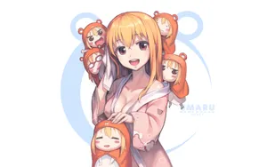 Umaru Doma With Cute Chibis Wallpaper