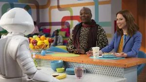 Unbreakable Kimmy Schmidt Eating In Canteen Wallpaper