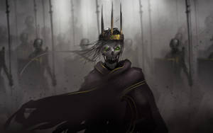 Undead King Skeleton Desktop Wallpaper