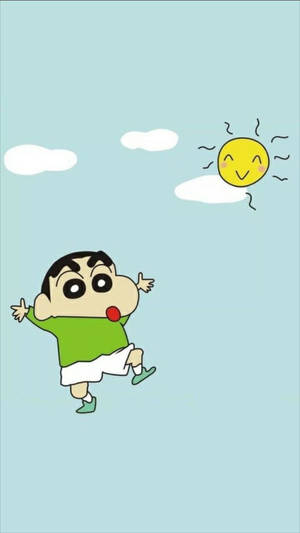 Under The Smiling Sun Shinchan Aesthetic Wallpaper