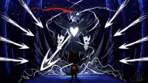 Undertale Chara Vs Undyne Wallpaper