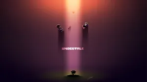 Undertale Falling Frisk And Sans Wallpaper