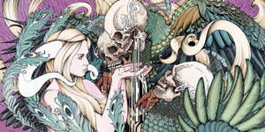 Unearthed Affection: A Skeleton Couple's Eternal Love Wallpaper