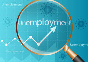 Unemployment Rate Due To Pandemic Digital Illustration Wallpaper