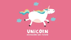 Unicorn Aesthetic Pink Art Wallpaper