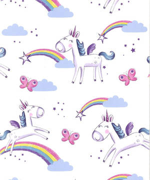 Unicorn And Rainbow Wallpaper
