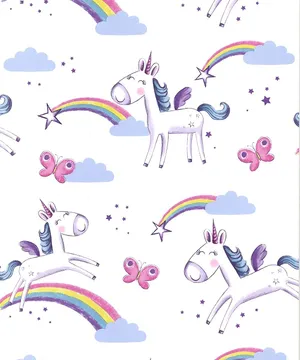 Unicorn And Rainbow Wallpaper