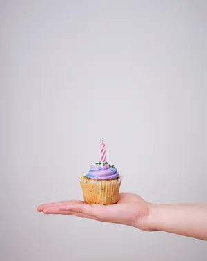 Unicorn Colored Cupcake Wallpaper