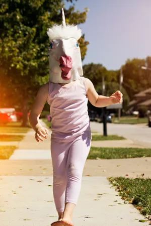Unicorn Head Mask Wallpaper