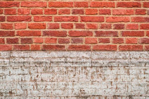 Unique Bright Red Brick Texture With Sandstone Wallpaper