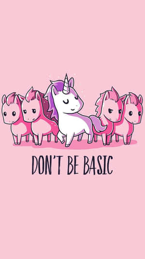 Unique Unicorn Message Illustration Wallpaper