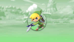 Unite Hyrule With The Legendary Toon Link Wallpaper