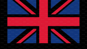 United Kingdom Flag On White Background Wallpaper