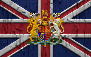 United Kingdom Flag With Animals Wallpaper