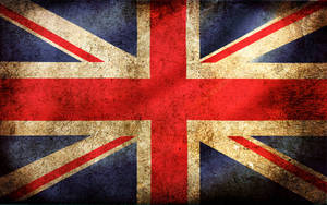 United Kingdom Flag With Dust Dirt Wallpaper