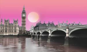 United Kingdom Pink Sky Wallpaper