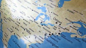 United States Map From Globe View Wallpaper