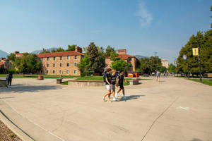 University Of Colorado Concrete Walkways Wallpaper