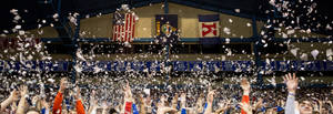 University Of Kansas Basketball Fans Wallpaper