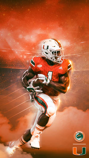 University Of Miami Hurricanes Player Wallpaper