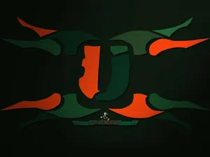 University Of Miami Sports Logo Wallpaper