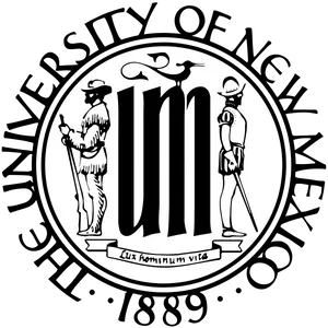 University Of New Mexico Black And White Seal Wallpaper