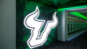 University Of South Florida Bulls Logo Illuminated Wallpaper