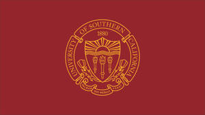 University Of Southern California Seal Red Wallpaper