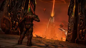 Unleash Dark Power With Doom Eternal 4k Wallpaper