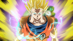 Unleash Goku's Full Power In The Fight Against Evil With Dragon Ball Super Wallpaper