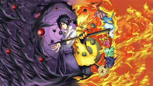 Unleash The Fire Of The Nine-tailed Fox Wallpaper